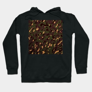 Camouflage - Olive and Burgundy Hoodie